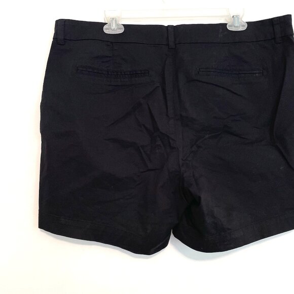 NEW NWT OLD NAVY Everyday Short Black High Waisted High Rise 6" Inseam Twill 16 - Picture 11 of 16